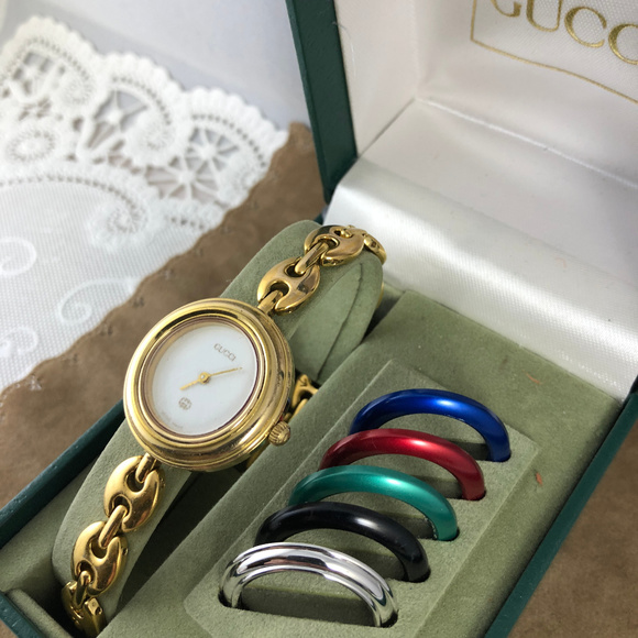 Gucci Accessories - Gucci Vintage Watch With Gucci Chain Link Bracelet